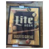 Vintage Lite Beer Advertising Mirror