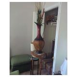 Decorative  Large Vase On Plant Stand