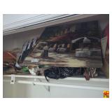 Contents Of Closet:  Cafe Scene Canvas & Purses