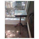 Marble Top Parlor Pedestal Table