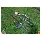 Electric Hedge Trimmer and Oscillating Lawn Sprinkler