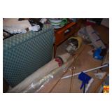 Assorted Household Goods and Storage Shelving Lot