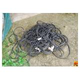 Assorted Black Electrical Extension Cords