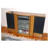 Marantz Audio Component System with Turntable, Tuner, Amplifier, Cassette Deck, and CD Changer
