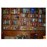 Collection of Assorted Workshop Chemicals, Paints, and Lubricants