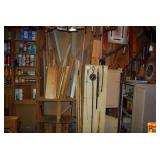 Assorted Workshop Storage Cabinet with Hand Tools and Supplies