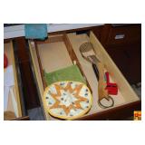 Assorted Kitchen Utensils, Small Appliances, and Storage Containers