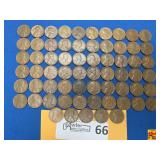 65 United States Wheat Pennies