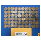 60 United States Wheat Pennies