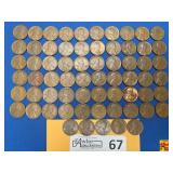 65 United States Wheat Pennies