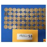 50 United States Wheat Pennies
