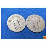 Vintage United States Standing Liberty Quarters