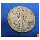1942 Walking Liberty Silver Half Dollar