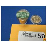 Danbury Mint Sealed Roll of 12 Uncirculated Thomas Jefferson Presidential Dollar Coins
