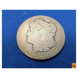 Vintage 1891 Morgan Silver Dollar