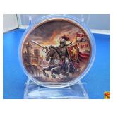 5 oz Colorized Copper Round of Knight of the Realm