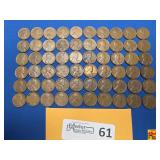 60 United States Wheat Pennies