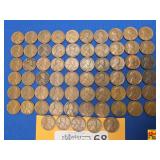 65 United States Wheat Pennies