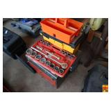 Socket Set with Ratchet and Assorted Tool Storage Containers