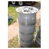 Set of Four Aluminum Alloy Vehicle Wheels