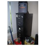 HON Four-Drawer Vertical Filing Cabinet and Ozark Trail Cooler Backpack