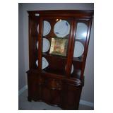 Wooden China Cabinet with Glass Display Doors