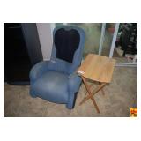 Massage Chair with Wooden Folding Side Table