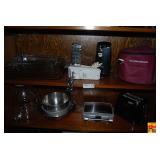 Assorted Kitchen Appliances and Glassware Lot