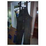 Carhartt Quilted Lined Bib Overalls and PVC Rain Jacket