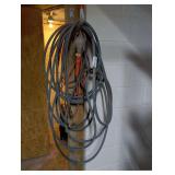 Coiled Air Hose & Attached Drop Light