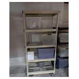 Plastic Storage Shelving Units With Miscellaneous (2)