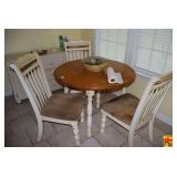 Two Toned Breakfast Table With (3) Chairs