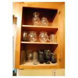 Contents Of Cabinet:  vases, goblets and glasses