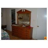 Vintage Dresser With Mirror