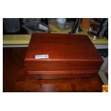 Customcraft Stainless Flatware Set with Wooden Storage Chest