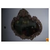 Ornate Decorative Wall Mirror with Carved Frame