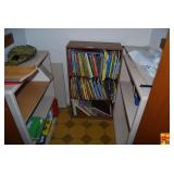Lot of Children Books on Wooden Bookcase