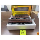 Rail King By MTH Electric Trains O-27 Streamlined Passenger Combine/Diner 2-Car Set Pennsylvania 30-6106