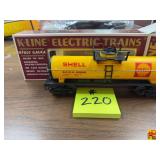 K-Line O/027 Gauge Shell S.C.C.X. 63282 Tank Car Model 6328-2 with Original Box