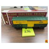 K-Line O/027 Gauge Electric Train Car Lot with Original Boxes