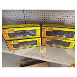 Rail King Set of 4 Streamlined Passenger Cars; 0-27 Gauge
