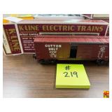 K-Line O/027 Gauge Cotton Belt S.S.W. 6451 Classic Box Car with Original Box