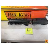 Rail King 4-6-2 Steam Locomotive, 3 Rail