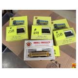 (3) Bachmann HO Scale The John Bull Coaches Bachmann Brill Trolley