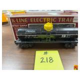 K-Line O/027 Gauge Frisco Tank Car Model K6342 with Original Box