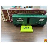 K-Line O/027 Gauge New York Central Classic Boxcar Model K-643001 with Original Box