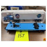Lionel 1998 NA88AU Operating Engineers Long Island Flat Car with Grumman Tractor-Trailer 6-52144