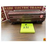 K-Line Electric Trains O/027 Gauge K643401 Box Car PRR Merchandise Service with Original Box