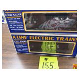 Two K-Line O/027 Gauge K5317 NYC Hopper Electric Train Cars