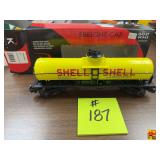 K-Line O Scale Shell Oil Single Dome Tank Car K632-8020 with Original Box